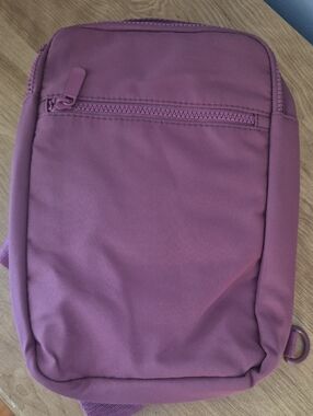 Compact Mauve Crossbody Pouch